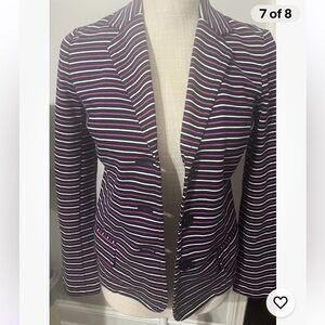 Talbots Striped Modern‎ Sweater Blazer NEW